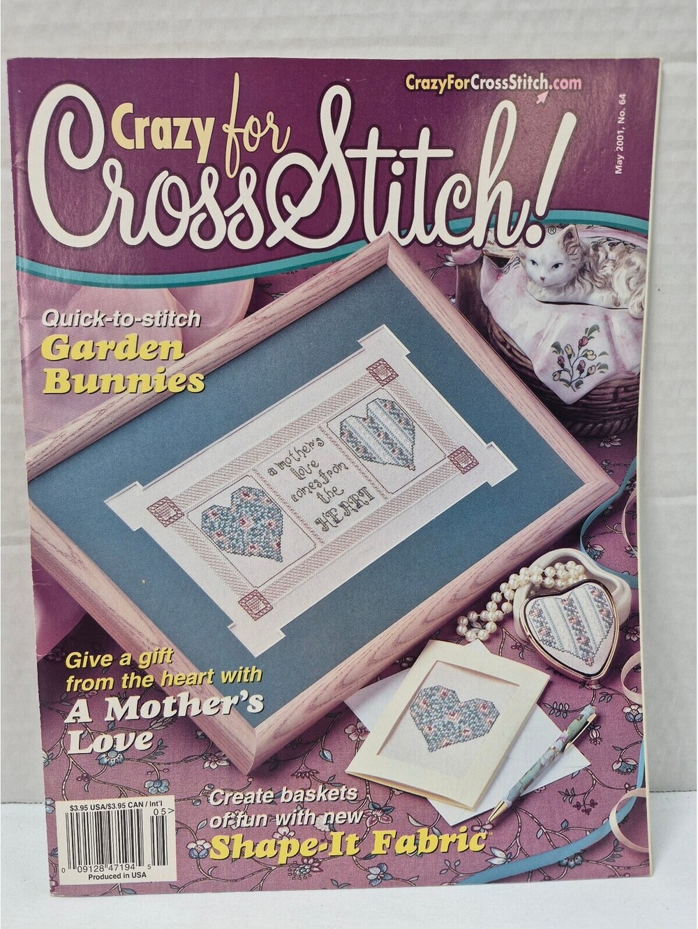 Crazy for Cross Stitch Magazine Quick Stitch Garden Bunnies Patterns J279